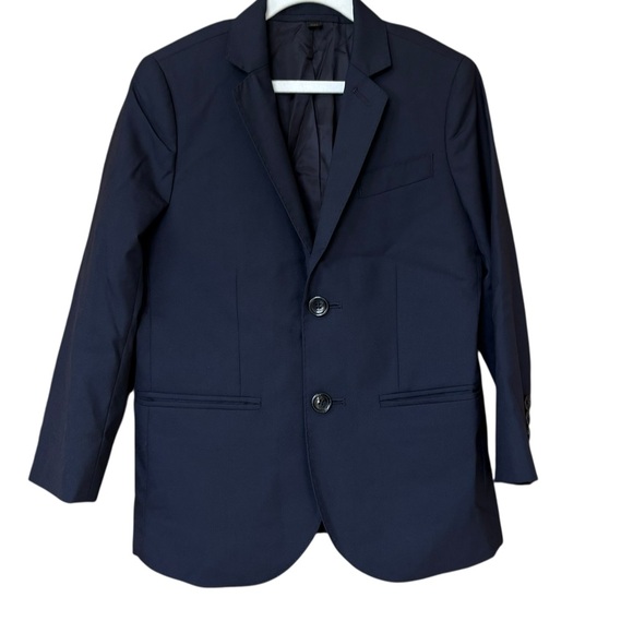 J. Crew Crewcuts Suit Jacket Size 8 Navy Blue Ludlow Loro Piana Italian Wool